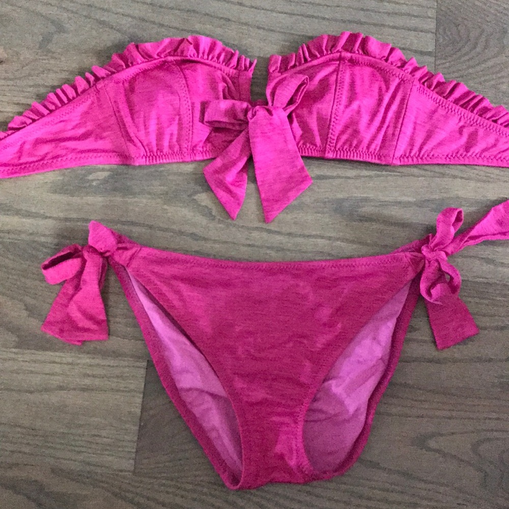 Strapless Ruffled Betsey Johnson Bikini